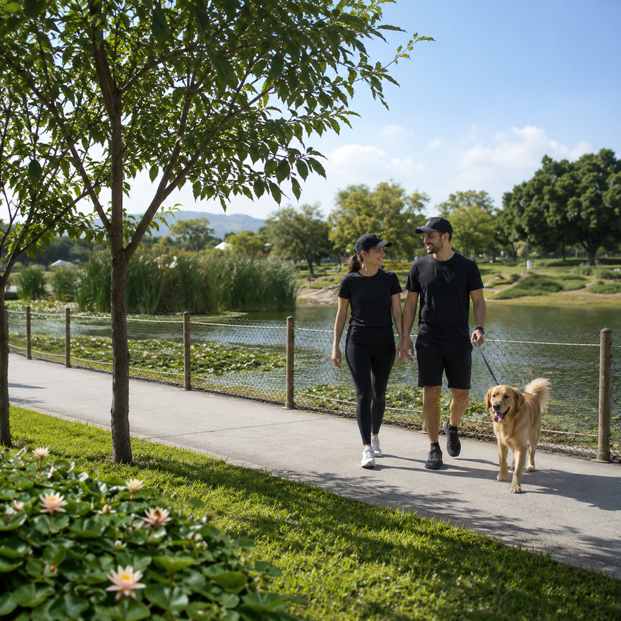 Áreas verdes del parque